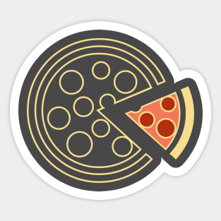 Eat Pizza Play Games Sticker